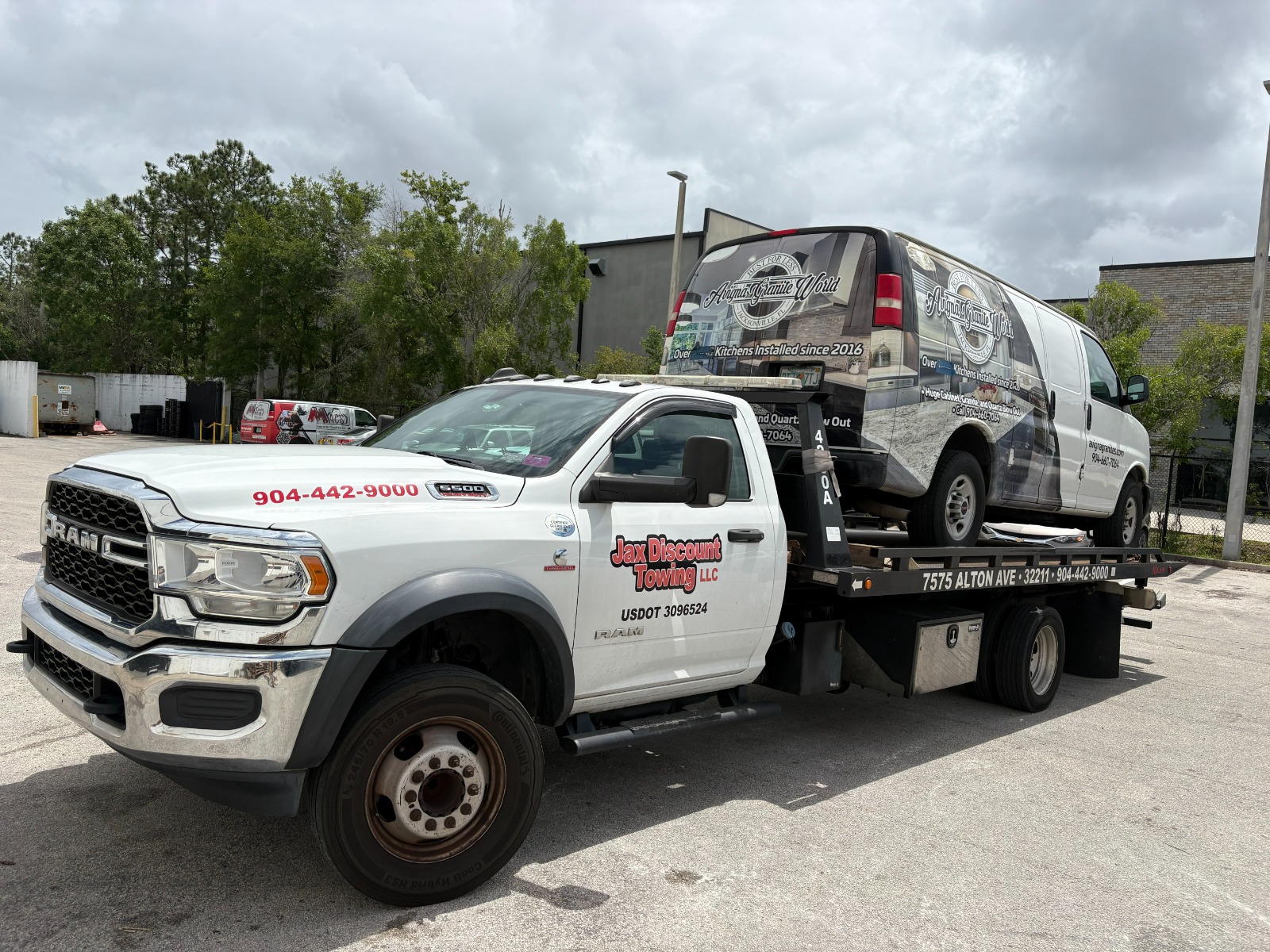 Transporting factory equipment